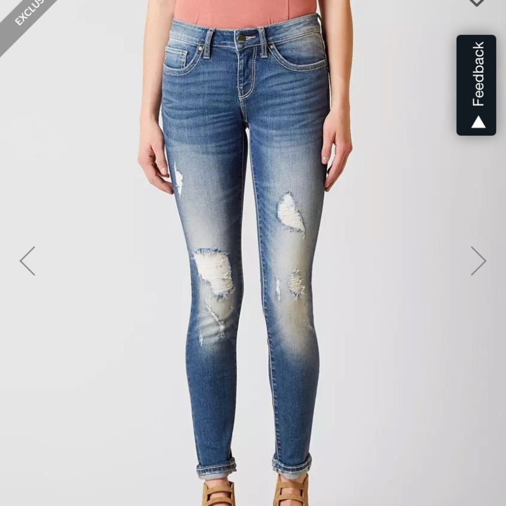 These are gently worn, good condition jeans.